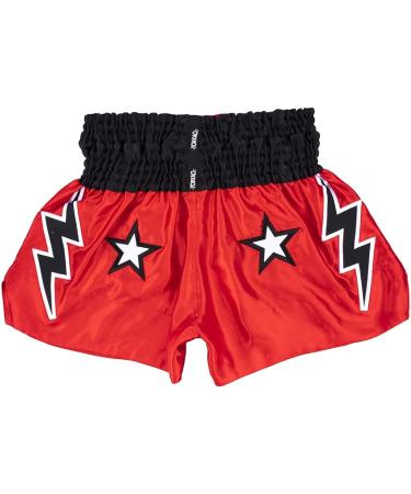 YOKKAO Satin Shorts Stadium Red L - Premium Muay Thai Apparel - Buy Online on GoSupps.com