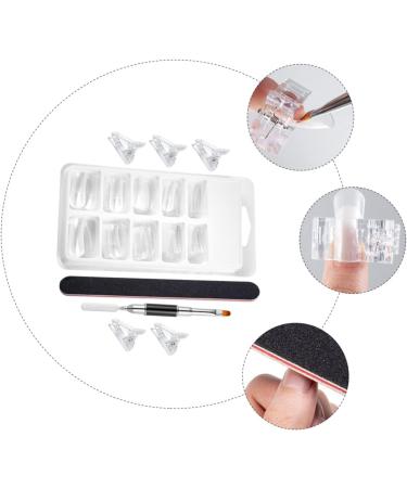 1 Set Nail Extension Set Fake Acrylic Nails Extension Dual Nail Builder Dual Ended Brush Clear Fake Nail Tips Fake Nails Artificial Nails Nail Molds Nail Kit Manicure Model Plastic - Buy Online on GoSupps.com