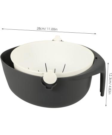 Zerodeko Storage Baskets Fruit Wash Strainer Colander Kitchen Basket Fruit Basket Household Vegetable Basket 28 12.3CM White - Buy Online on GoSupps.com