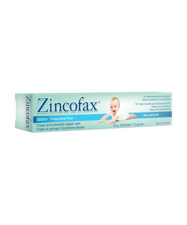 ZINCOFAX 'Fragrance Free' Ointment for Treatment  Healing and Prevention of Diaper Rash 50g