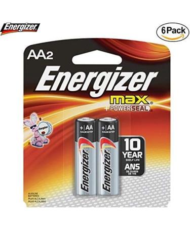 Energizer E91BP-2 AA Alkaline Batteries - 12 Pack (6 x 2) - 1.5V General Purpose Battery for International Shipping - Buy Online on GoSupps.com