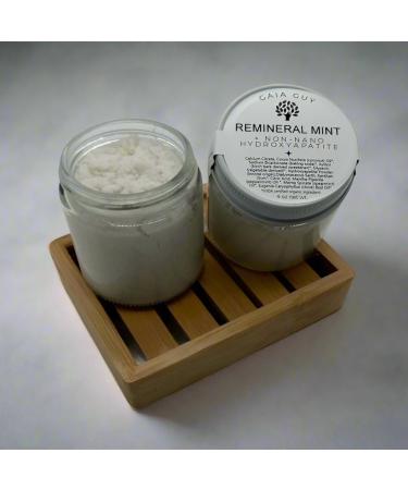 Natural Remineral Mint Toothpaste with Hydroxyapatite - Enamel Protection | 4oz Glass Jar | Made in USA - Buy Online on GoSupps.com
