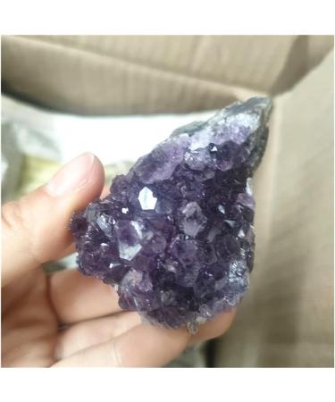 Crystal Natural Amethyst Geode Quartz Cluster Crystal Specimen Gifts Reiki Stones and Crystals Draw yuebang Stone Mineral Specimen (Size : 80-100g) - Buy Online on GoSupps.com