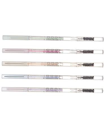 Healeved 5pcs Brow Pencils with Brush Brown Eyebrow Pencil Thin Eyebrow Pencil Eyebrow Makeup Tools Paste