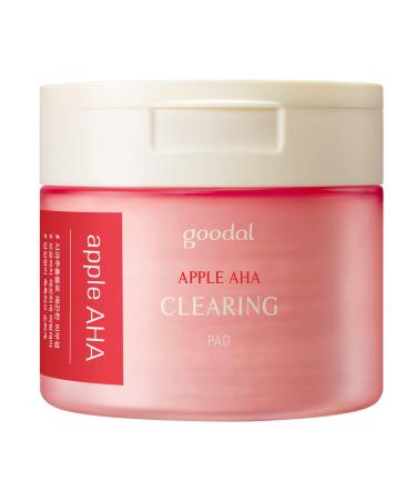 Goodal Apple AHA Clearing Toner Pads for Sensitive Skin | Natural, Gentle Peeling, Exfoliating, Toning, Pore-Tightening, Clearing (70 Pads) AHA Care