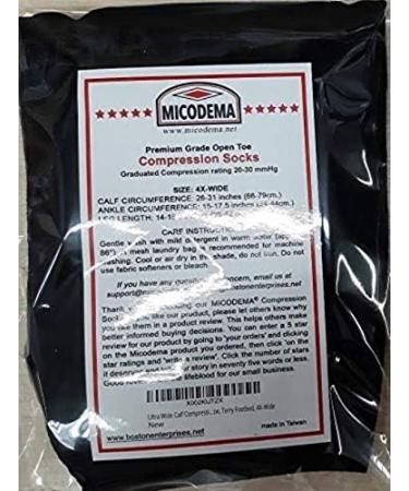 Premium Unisex Knee-High Compression Socks for Calves 66-78.7 cm - Open Toe Terry Footbed & Foot Vault Support - Buy Online on GoSupps.com