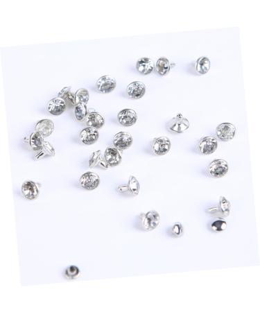 EXCEART 400 Sets Diamond Stud Rivets DIY Crafts Clothes DIY Rivets DIY Luggage Rivets Crystal Leather Goods 0.6X0.6X1CMx2pcs As Shownx2pcs - Buy Online on GoSupps.com