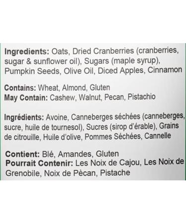 Nature's Mix Apple Cranberry Granola - Nut Free - Canadian Locally Made - Vegan and Kosher Certified Apple Cranberry Granola 312 Grams Light Green grams 312 g (Pack of 1) Light Green - Buy Online on GoSupps.com