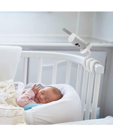 Universal Baby Monitor Bracket - Adjustable Baby Camera Holder for Cot Railing - Compatible with Most Baby Monitors (White) - Buy Online on GoSupps.com