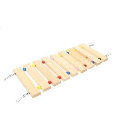PATKAW Hamster Climbing Ladder Hamster Cage Bridge Ferret Cage Ladder Wood Chew Ladder Squirrel Climbing Ladder Guinea Pig Ramp Pet Toy Pet Cage Ladder Toy Widen Platform Climbing Wooden
