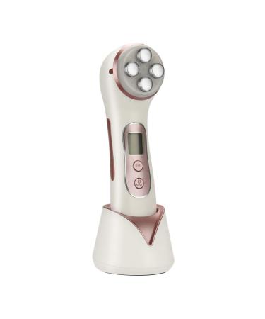 MiSMON 5 in 1 Multifunctional Facial Massager High Frequency Facial Wand LED Light Therapy Skin Tightening Machine for Wrinkle and Acne Removal