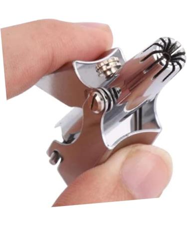 FRCOLOR Nose Hair Scissors & Trimmer Set - Portable Nose Hair Grooming Kit for Men - Durable & Washable Nose Hair Clippers - 2 Piece Silver Set - Buy Online on GoSupps.com