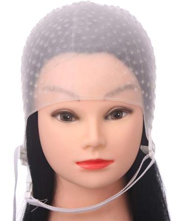 FRCOLOR Silicone Highlight Cap for Women - Hair Coloring Dye Tool with Needle - Buy Online on GoSupps.com