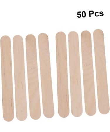 Angoily 50-Piece Wax Applicator Set - Wooden & Bamboo Spatulas for Easy Wax Application - Ideal for Women - Buy Online on GoSupps.com