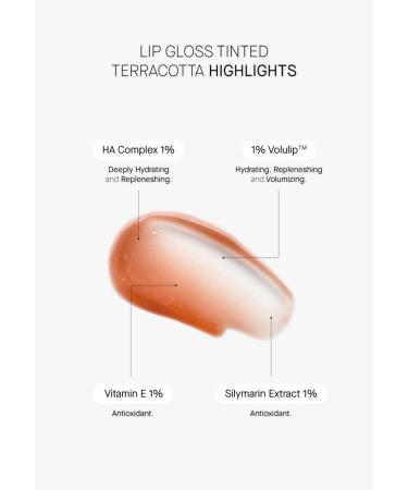 TINTED LIPGLOSS TERRACOTA - Tinted moisturizing lip balm with SPF50 - Buy Online on GoSupps.com