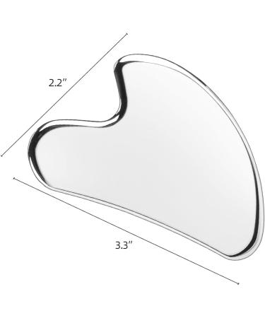 Heart Style Stainless Steel Gua Sha Tool for Face & Body - Enhance Skin Tightening & Massage - Buy Online on GoSupps.com