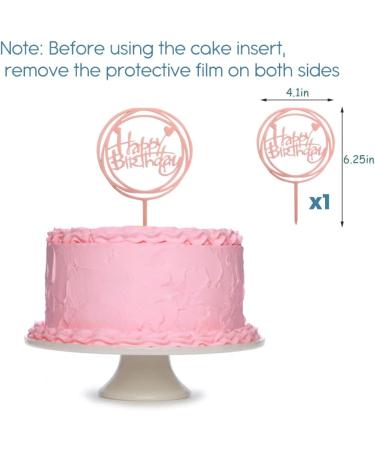 46 Pcs Happy Birthday Cake Topper Decorations Pink and Gold Ball Cake Decorations Mini Foam Balls Cupcake Toppers for Women DIY Baby Shower Birthday Wedding Anniversary Party Decor Pink Glod White - Buy Online on GoSupps.com