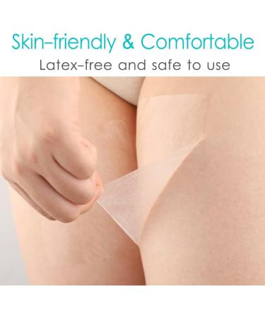 Thigh Lift Tape - Transparent Adhesive Bandage for Sagging Skin & Cellulite | Ultra-Thin Waterproof Disposable | Pack of 50 - 6x6 Inch - Buy Online on GoSupps.com