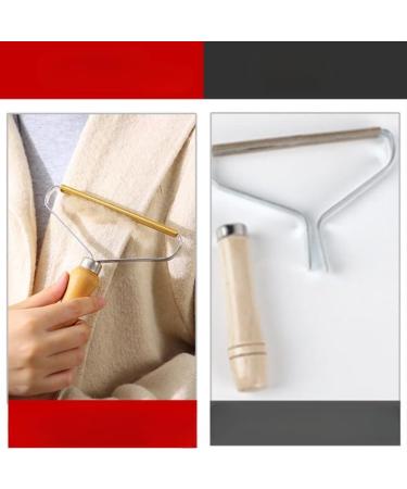 Manual Hair Remover with Wooden Handle - Effective Pet Hair & Lint Remover | 1pc Tool & 2pc Washcloths for Home & Clothing - Buy Online on GoSupps.com