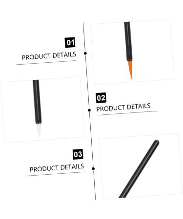 BELLIFFY 100pcs Disposable Eyelash Brush Cosmetic Brush Makeup Eyeliner Flat Eyeliner Brush Plastic - Buy Online on GoSupps.com
