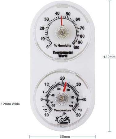 Vivarium Thermometer Hygrometer - Monitor Temperature and Humidity in Reptile Tank Vivarium - Buy Online on GoSupps.com