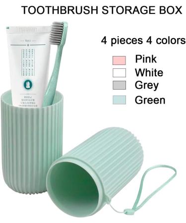 Willoo Toothpaste Storage Box & Toothbrush Case Set - 4 Colors Travel-Friendly Ideal for Camping & Hiking - Buy Online on GoSupps.com