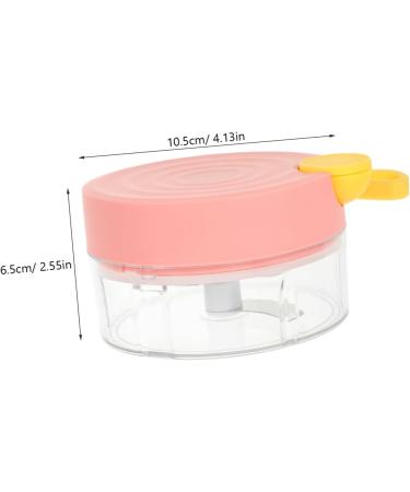 HOMSFOU Garlic Chopper Manual Food Chopper Onion Chopper Electric Vegetable Shredder Ginger Masher Mini Garlic Kitchen Food Mincer Spice Chopper Chili Joystick Meat Crusher Pink 10.5X10.5X6.5CM - Buy Online on GoSupps.com
