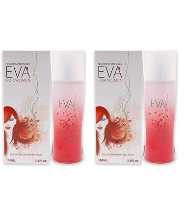 New Brand Eva EDP Spray Women 3.3 oz (Pack of 2) 3.3 Ounce (Pack of 2)