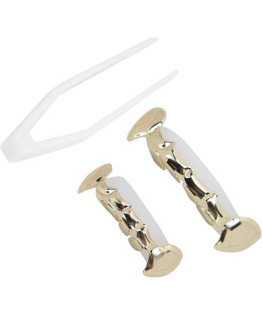 Verdant Touch Hip Hop Teeth Decoration - Reusable Copper False Teeth Set for Halloween & Festivals - Buy Online on GoSupps.com