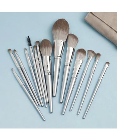 14-Piece Makeup Brush Set - Ultra-Soft Powder Eyeshadow & Foundation Brushes - Perfect for Flawless Makeup Application (13.5cm Black) | International Shipping Available - Buy Online on GoSupps.com