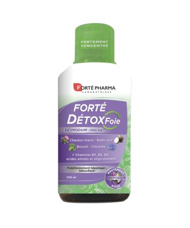 Fort Pharma - Fort Detox Liver Food Supplement Elimination of Toxins - Milk Thistle Black Radish Desmodium and Vitamins -