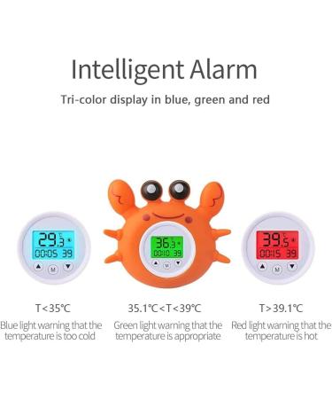 Digital Baby Bath Thermometer with LED Display - Infant Safety Room Temperature Warning - Floating Toy - Buy Online on GoSupps.com