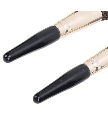 Small Makeup Brush Set - 9Pcs Travel-Friendly Fiber Brushes for Easy Powder Application (Black - Buy Online on GoSupps.com