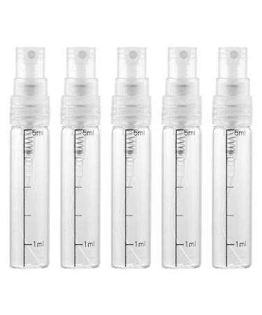 Beaupretty 10pcs 5ml mini transparent plastic spray bottle empty perfume mouthwash atomizer with a godwedter for cleaning size 3