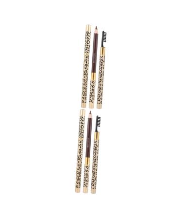 BIUDECO 4 Pcs Double Head Eyebrow Pencil Double Ended Pencil Eyebrow Makeup Double Tip Eye Brow Gel