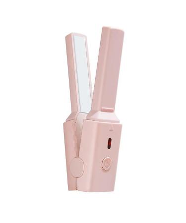 Mini Hair Straightener USB Fast Heating Mini Flat Iron Hair Straightener for Traveling (Sakura)
