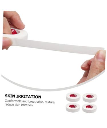 Angoily Eyelash Tape - 6 Rolls Japanese Lash Extension Tool | Polyolefin Makeup Patches for Eyelash Grafting - White 5.00X5.00X1.20CM - Buy Online on GoSupps.com