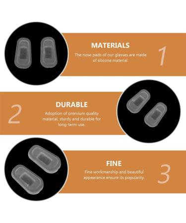 Healvian 20 Pairs Non-Slip Silicone Nose Pads for Glasses | Comfort & Support for Optical Glasses - Buy Online on GoSupps.com