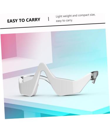 Solustic Eye Massage Device | Stress Reduction & Eye Care Tool | White Plastic Massager - Buy Online on GoSupps.com