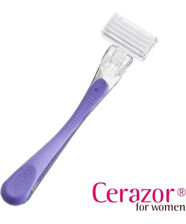 Cerazor Purple Ceramic Razor for Women - No Metal Allergy & Skin Damage Shaver | Safe Stylish & Effective - Buy Online on GoSupps.com