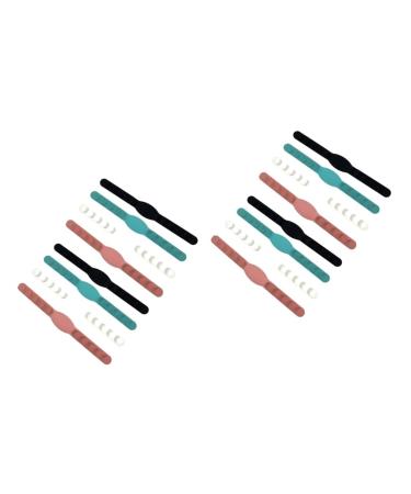 Magiclulu 16 Stk Masking Band adjuster buckle strap adjuster Extension of the mask band Gift for a friend mask hearing protection earmaker belt extension tab regulator 16x1.5cmx2pcs