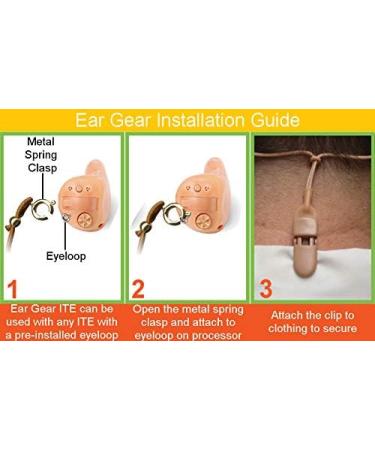Ear Gear ITE Binaural in Black - Protect Your Hearing Aids from Loss - Buy Online on GoSupps.com