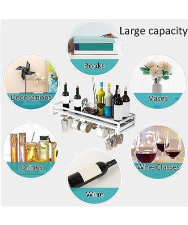 Wall-Mounted Wine Glass Holder Iron Wine Glass Rack Multi-Functional Wine Glass Hanger with Screws Easy to Install for Kitchen Bar Display Wine Storage Holder (Gold 100 x 20 x 8.5CM) - Buy Online on GoSupps.com