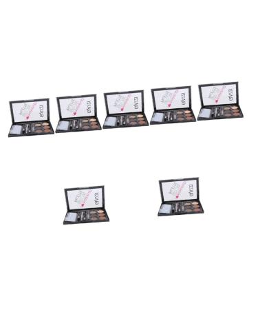 Beavorty 7 Sets Eyebrow Powder Set Pigmented Matte Flash Suit Cosmetic Supply Eyebrow Pencil Eyebrow Stickers