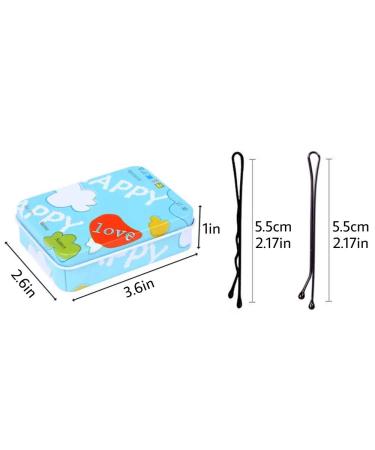 200 Pieces Black Metal Wave Hairpins - 5.5 cm Hair Clips for Girls & Women - Includes Storage Box - Buy Online on GoSupps.com