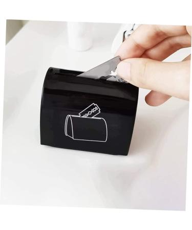 FRCOLOR 2-Piece Metal Razor Blades Recycling Box - Hair Removal Storage Bank - Durable Iron Clipper Storage Tank - Black - 6.5x6cm - Buy Online on GoSupps.com