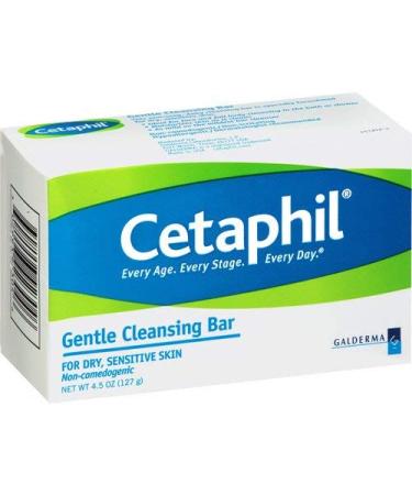 Cetaphil Gentle Cleansing Bar for Dry/Sensitive Skin 4.5 oz - Pack of 12 | Moisturizing Soap Bar - Buy Online on GoSupps.com