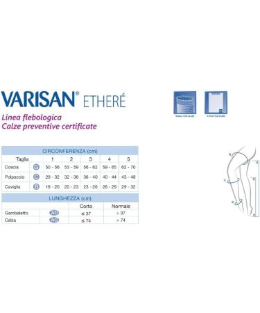 Cizeta Medicali Varisan Ether Class 2 Medical Stockings - Graded Compression Tights 15-20 mmHg Open Toe - International Shipping Available - Buy Online on GoSupps.com