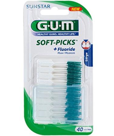 Gum SOFT-PICKS Large DOUBLE PACK (2x 40 pieces)