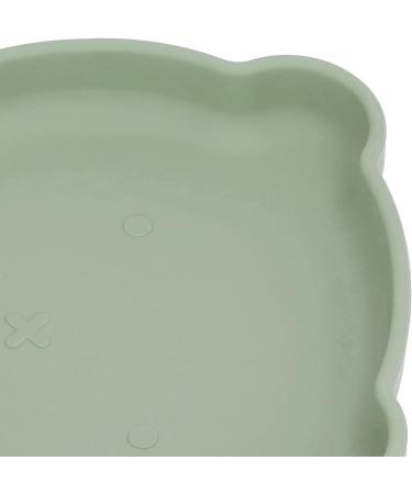 SALUTUYA Silicone Baby Plate with Suction Base - Easy to Clean Dinnerware (Green Black) - Buy Online on GoSupps.com